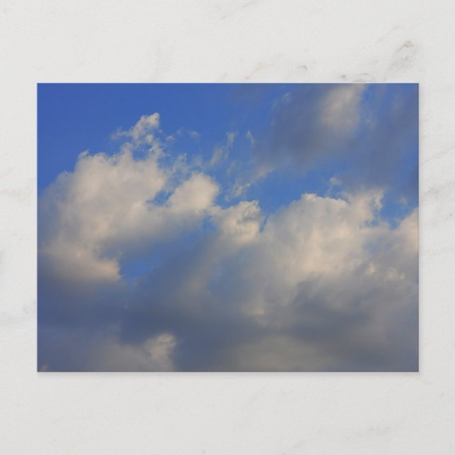 Postal Fondo del cielo azul. (Anverso)