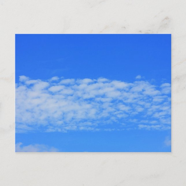 Postal Fondo del cielo azul. (Anverso)