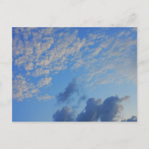 Postal Fondo del cielo azul.