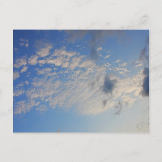 Postal Fondo del cielo azul. (Anverso)