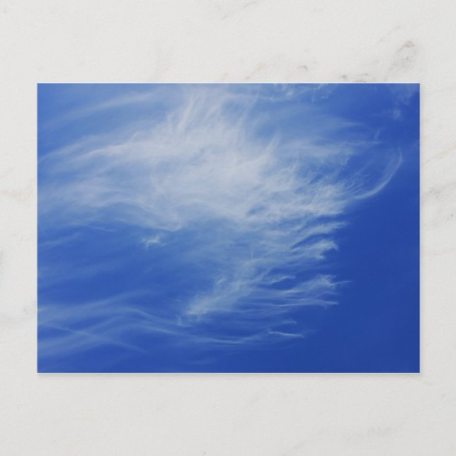 Postal Fondo del cielo azul. (Anverso)