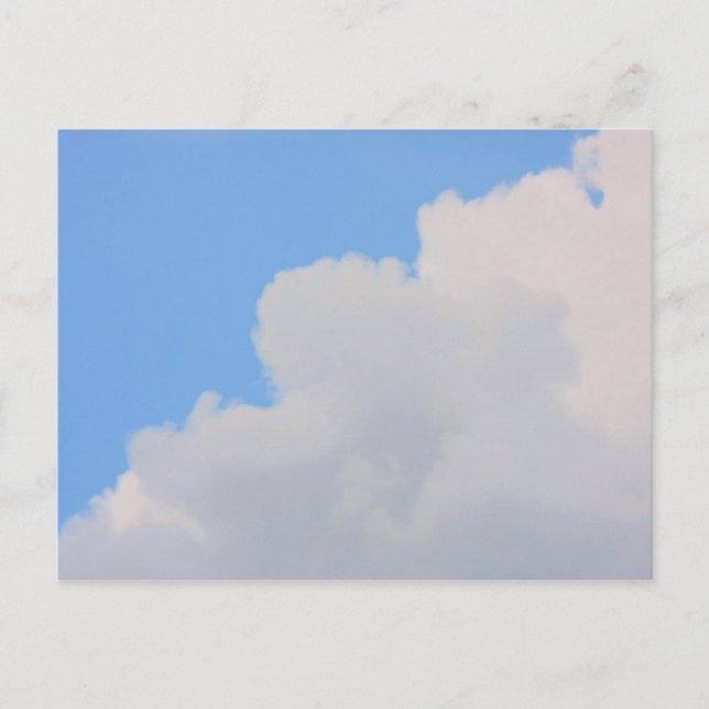 Postal Fondo del cielo azul. (Anverso)