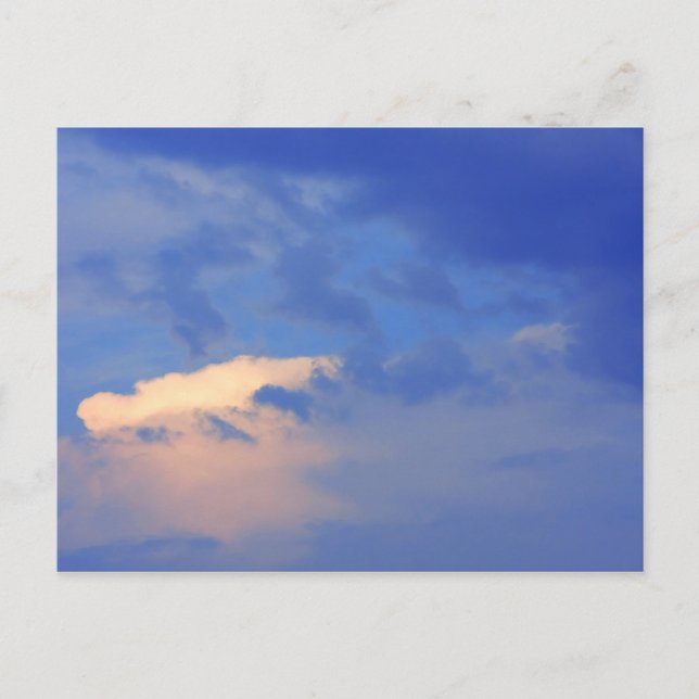 Postal Fondo del cielo azul. (Anverso)