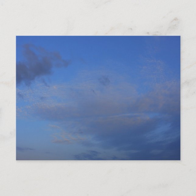 Postal Fondo del cielo azul. (Anverso)