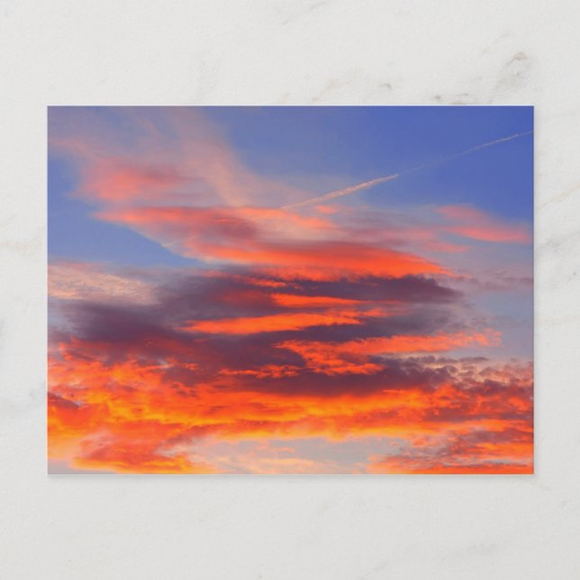 Postal Fondo del cielo colorido. (Anverso)