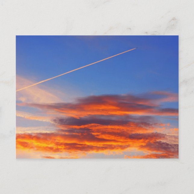 Postal Fondo del cielo colorido. (Anverso)