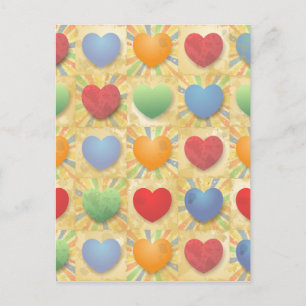 Postal Fondo del corazón