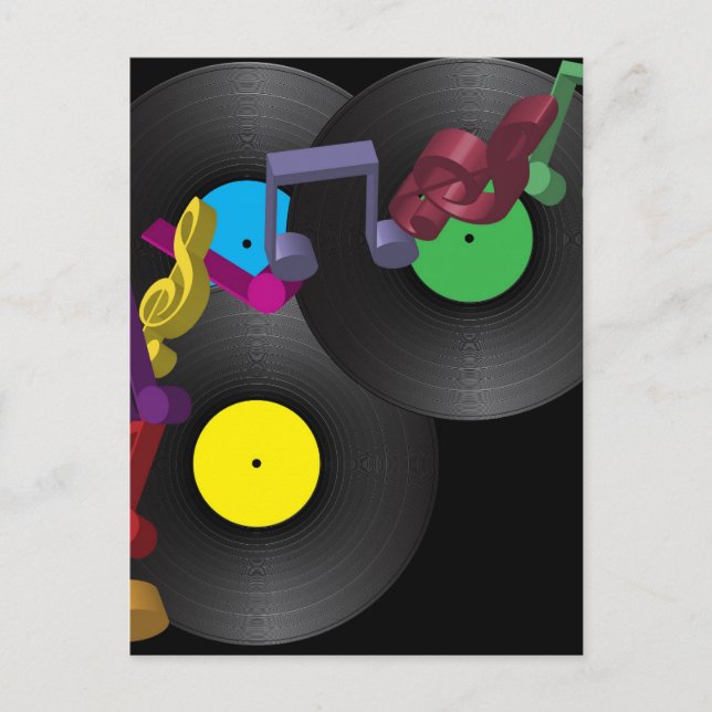 Postal Fondo del fiesta (Anverso)