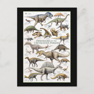 Postal Fondo del gráfico Dinosaurio