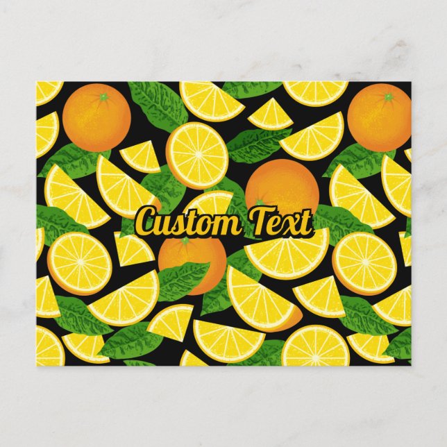 Postal Fondo del naranja (Anverso)