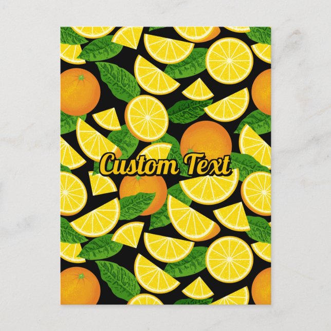 Postal Fondo del naranja (Anverso)