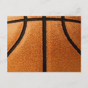 Postal Fondo del patrón de impresión de baloncesto