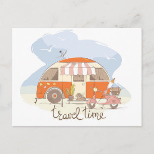 Postal Fondo del remolque de viajes