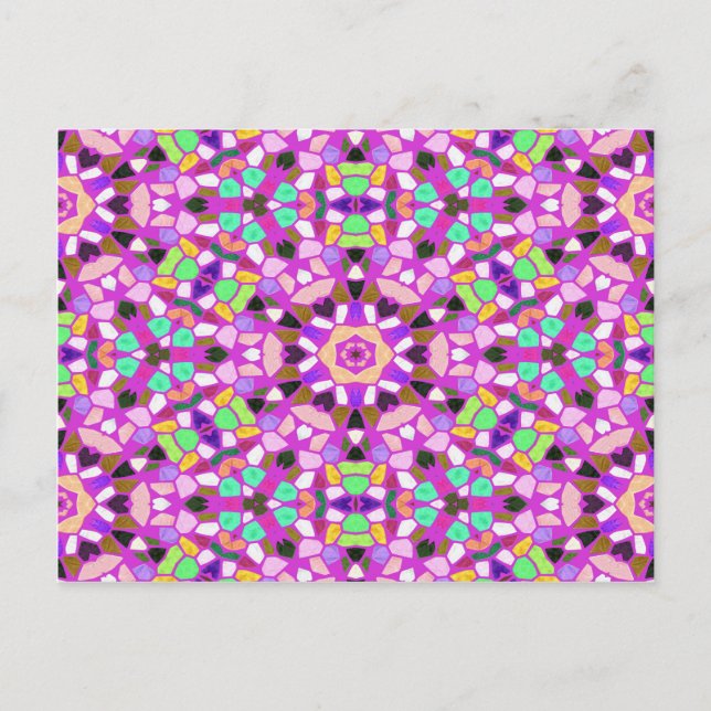 Postal Fondo Kaleidoscope (Anverso)