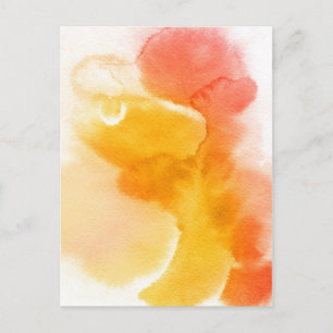 Postal Fondo pintado a mano de acuarela abstracta 13