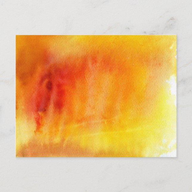 Postal Fondo pintado a mano de acuarela abstracta 19 (Anverso)