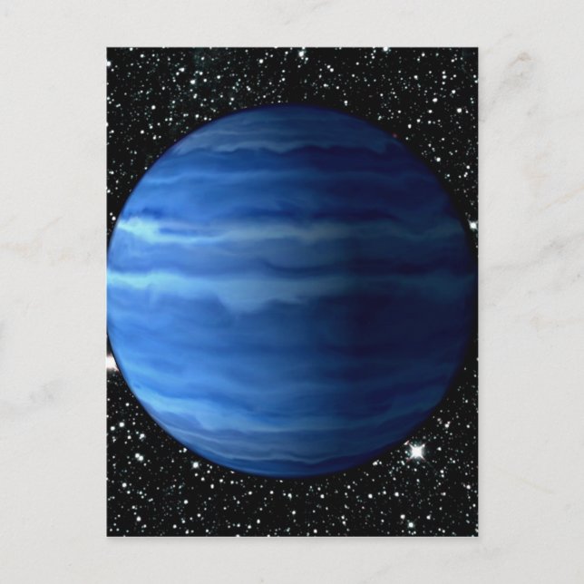 Postal Fondo PLANET URANUS v.2 estrellas (sistema solar)  (Anverso)