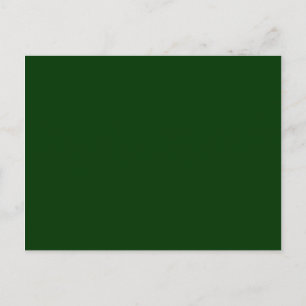 Postal Fondo Sólido Verde Oscuro