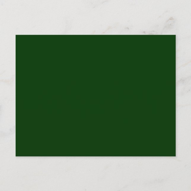 Postal Fondo Sólido Verde Oscuro (Anverso)