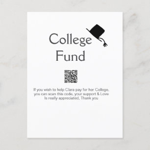 Postal fondo universitario escanear QR agregar detalles d