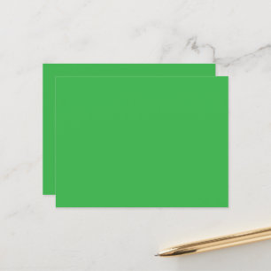 Postal Fondo verde y borde blanco para una época moderna