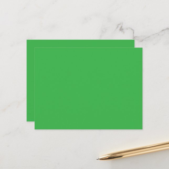 Postal Fondo verde y borde blanco para una época moderna (Anverso/Reverso In Situ)