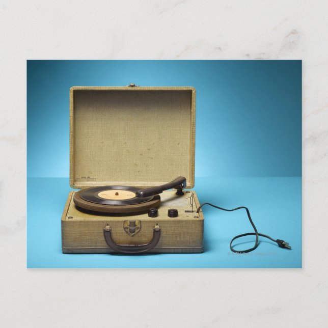 Postal Fonógrafo de época (Anverso)