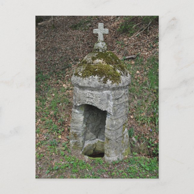 Postal Fontaina de piedra antigua (Anverso)