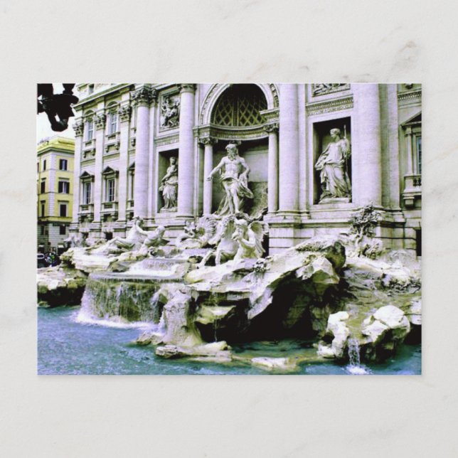 Postal Fontana de Trevi (Anverso)