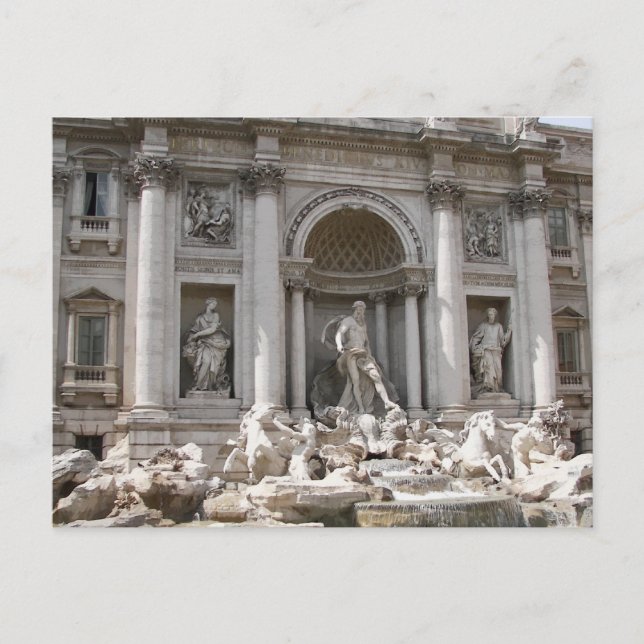 Postal Fontana de Trevi (Anverso)