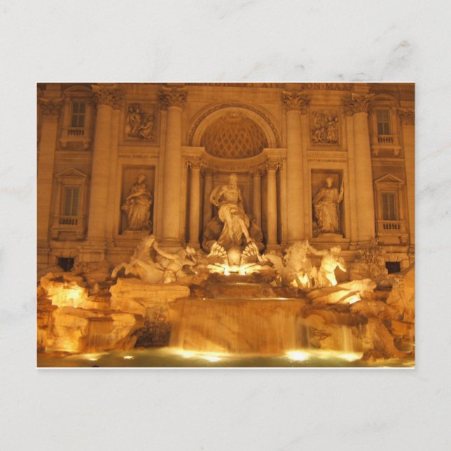 Postal Fontana de Trevi (Anverso)