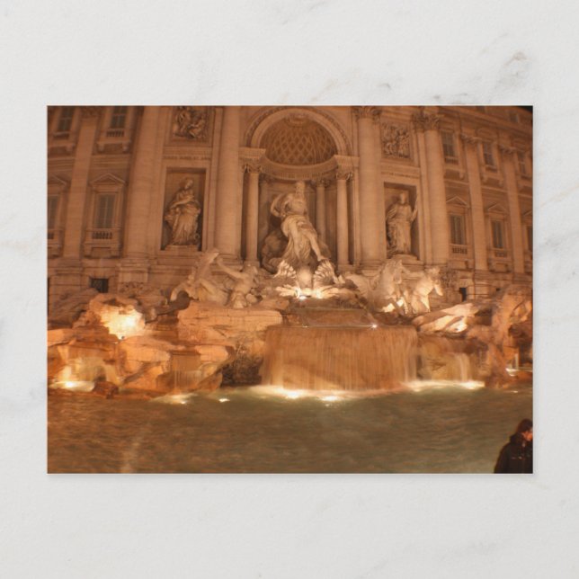 Postal Fontana de Trevi (Anverso)