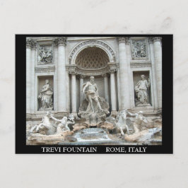 Postal Fontana de Trevi, Roma, Italia