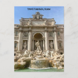 Postal Fontana de Trevi, Roma, Italia Diseño