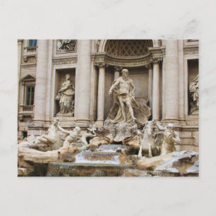 Postal Fontana de Trevi Roma Italia Foto de viaje