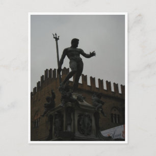 Postal - Fontana del Nuttuno, Bolonia, Italia