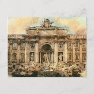 Postal Fontana di Trevi