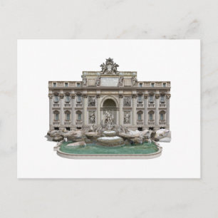 Postal Fontana di Trevi: Fontana de Trevi: Modelo 3D: