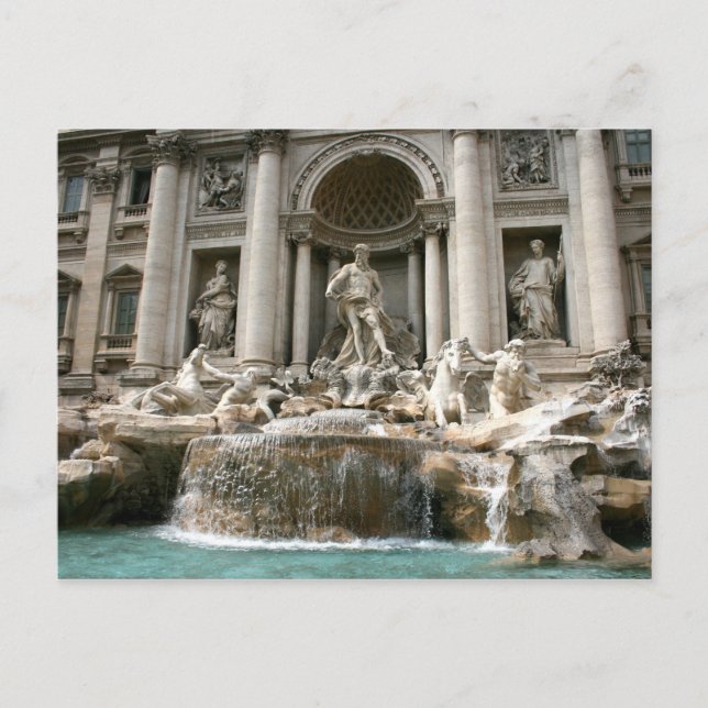 Postal Fontana di Trevi (Fontana di Trevi) - Roma (Anverso)