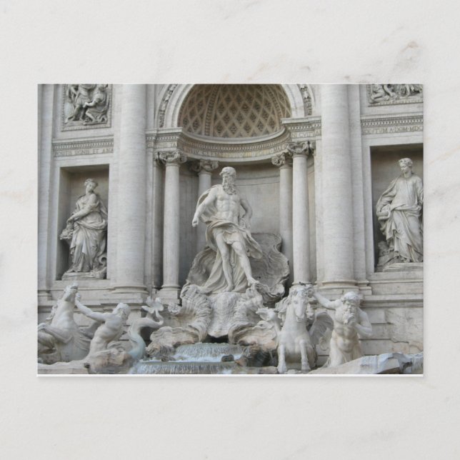 Postal Fontana di Trevi Fotografía de Roma (Anverso)