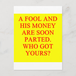 Postal FOOL y su dinero