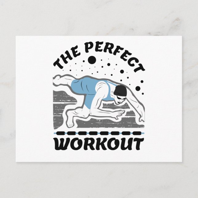 Postal For The Swimmer - The Perfect Workout Swim (Anverso)