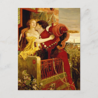 Postal Ford Madox Brown: Romeo y Julieta