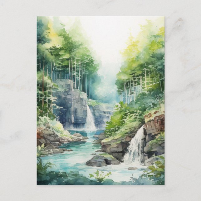 Postal Forest Waterfall (Anverso)