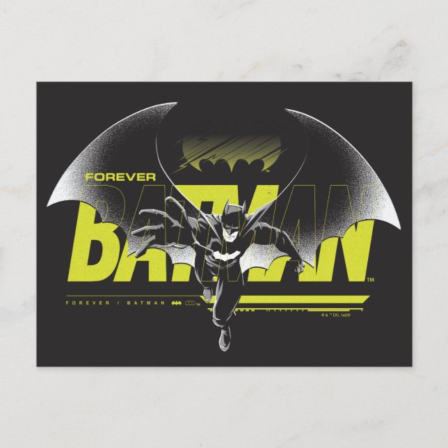 Postal Forever Batman Alcanza Gráfica (Anverso)