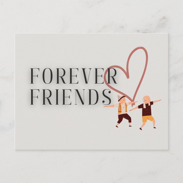 Postal Forever Friends: Postcard de yoga (Anverso)