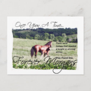 Postal ForeverMorgans Fairytale Morgan Mare y Foal