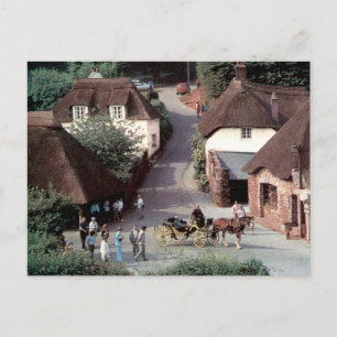 Postal Forja de Cockington Torquay Pueblo Antiguo