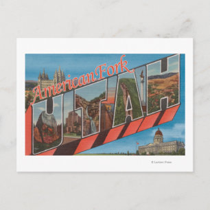 Postal Fork Americano, Utah - Escenas de letras grandes