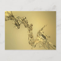 Forma abstracta formada salpicando el agua